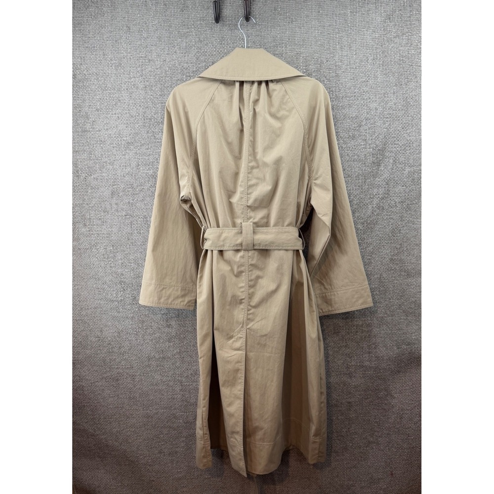 Barbour Garbo Showerproof Trench Coat Womens Size 8 Beige New Long Belted Jacket - Picture 2 of 12